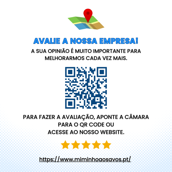 Avalie o nosso trabalho