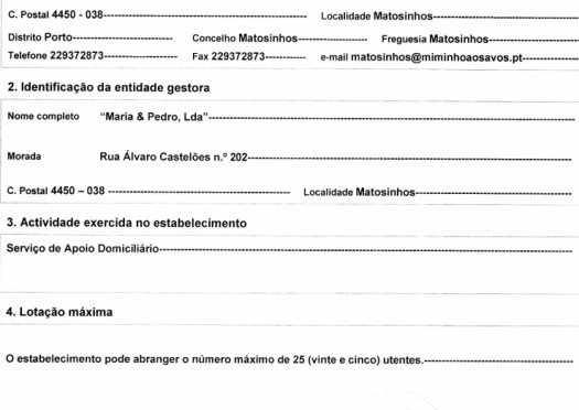 Licenciamento Segurança Social