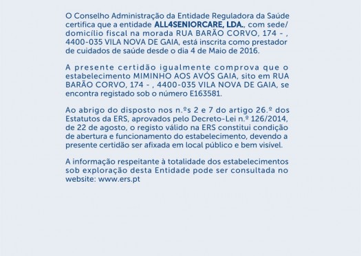 Certidão de Registo