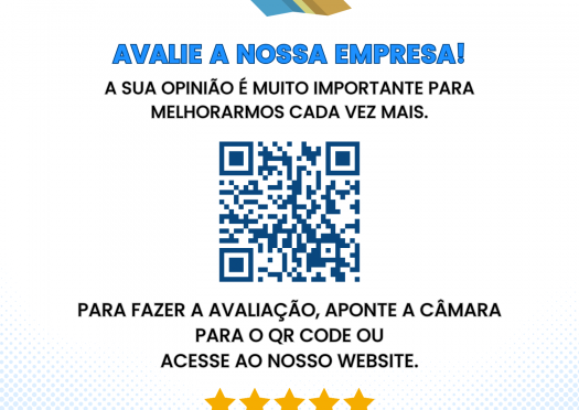 Avalie o nosso trabalho