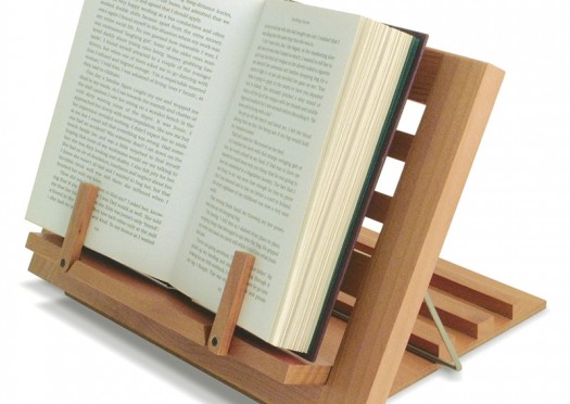 Apoio para livros em madeira