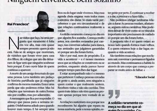Ninguém envelhece bem sozinho