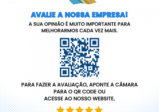 Avalie o nosso trabalho