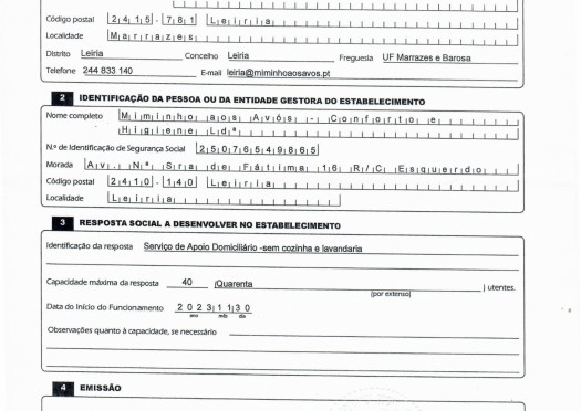 Licenciamento Segurança Social