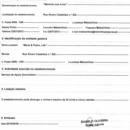 Licenciamento Segurança Social