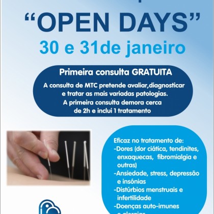 OPEN DAYS - Medicina Chinesa e Acupuntura